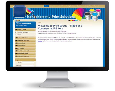 Website For Trade And Commercial Print Solutions – Built Using Magento